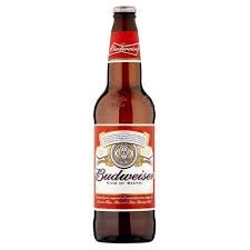 Budweiser Lager Beer Bottles  660ml